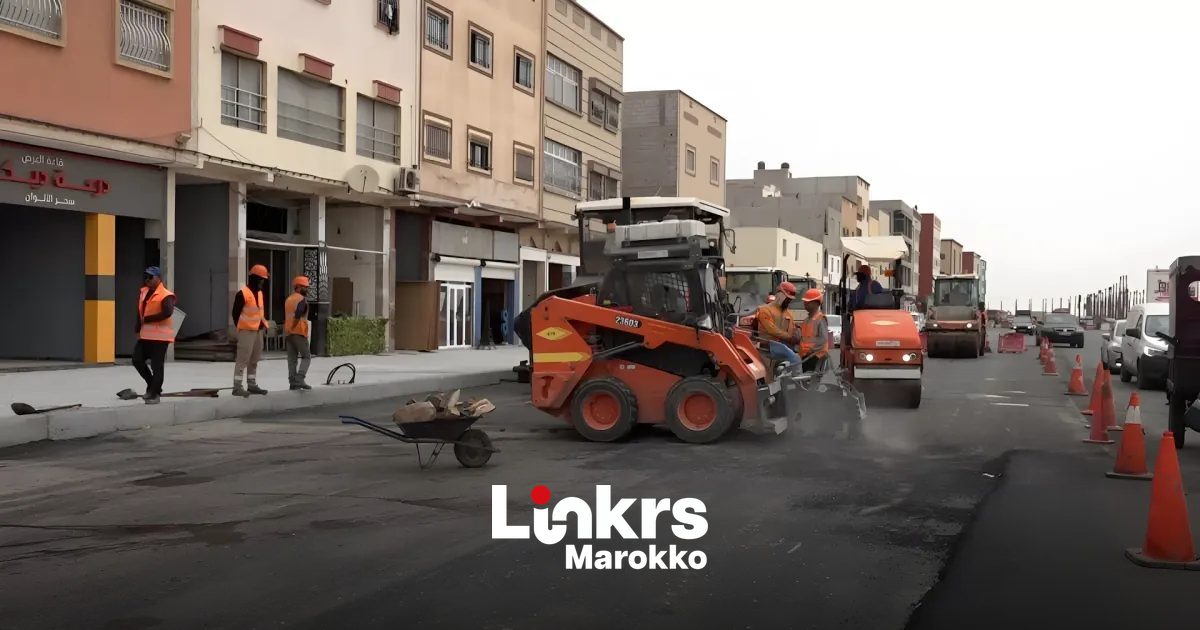Overzicht van de kuststad Dakhla in het zuiden van Marokko