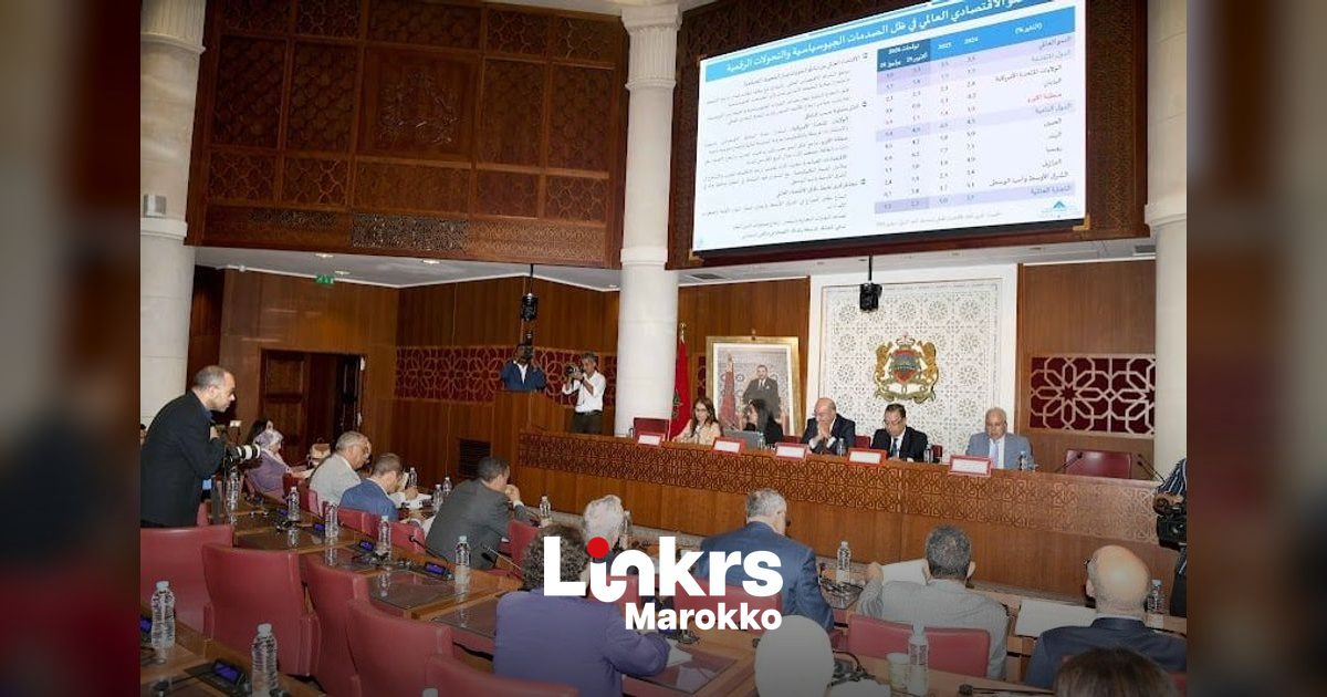 Zicht op het ministerie van Economie en Financiën in Marokko
