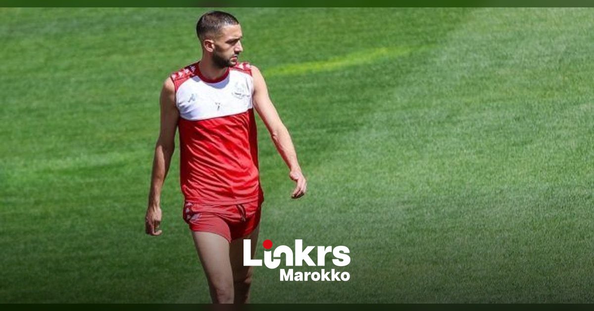 Hakim Ziyech tijdens een training