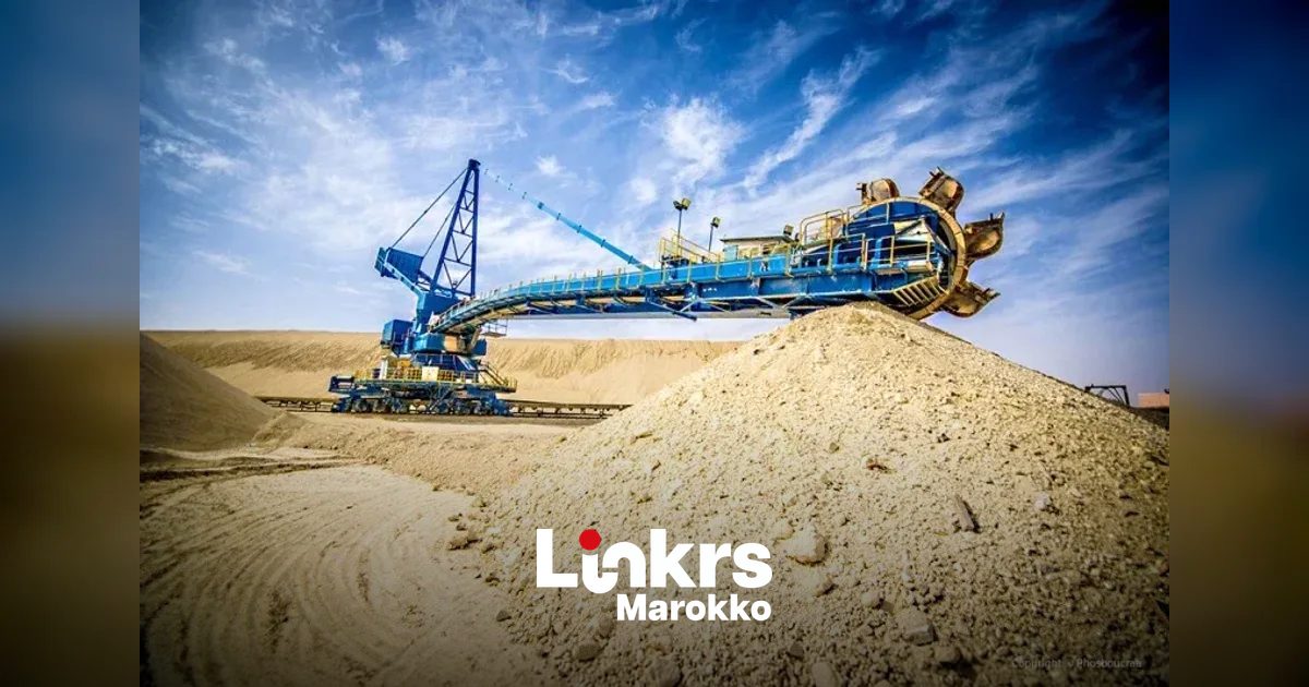 Fosfaatmijn en verwerkingsinstallatie in Marokko