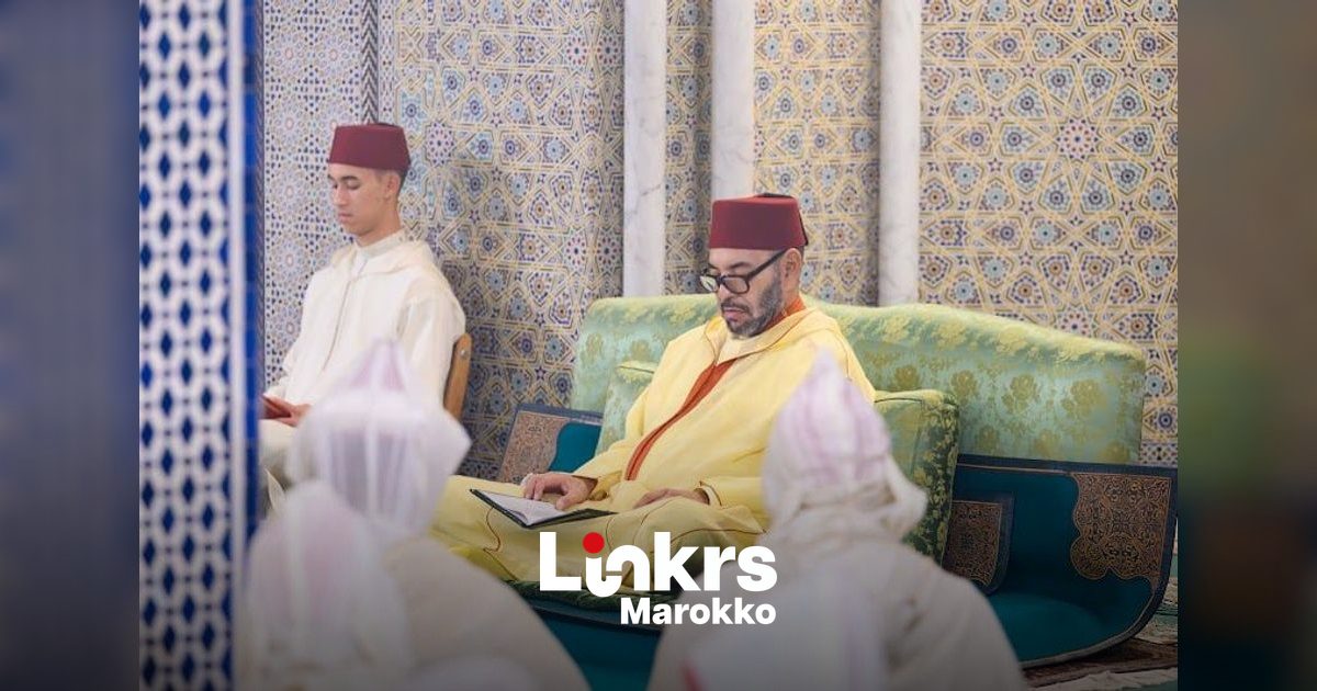 Koning Mohammed VI leidt viering van Mawlid in het paleis in Rabat