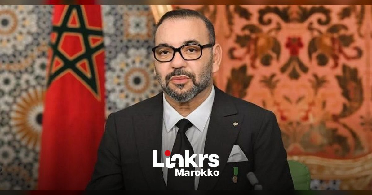 Koning Mohammed VI van Marokko tijdens een officiële gelegenheid