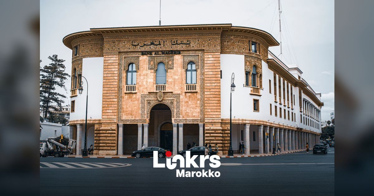 Hoofdkantoor van de Marokkaanse centrale bank Bank Al-Maghrib