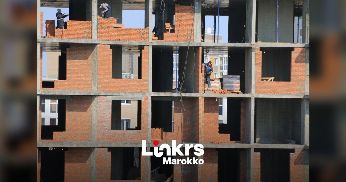Onafgewerkt woningbouwproject in Marokko