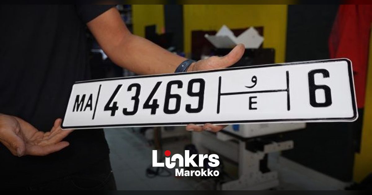 Marokko voert nieuwe uniforme nummerplaten in