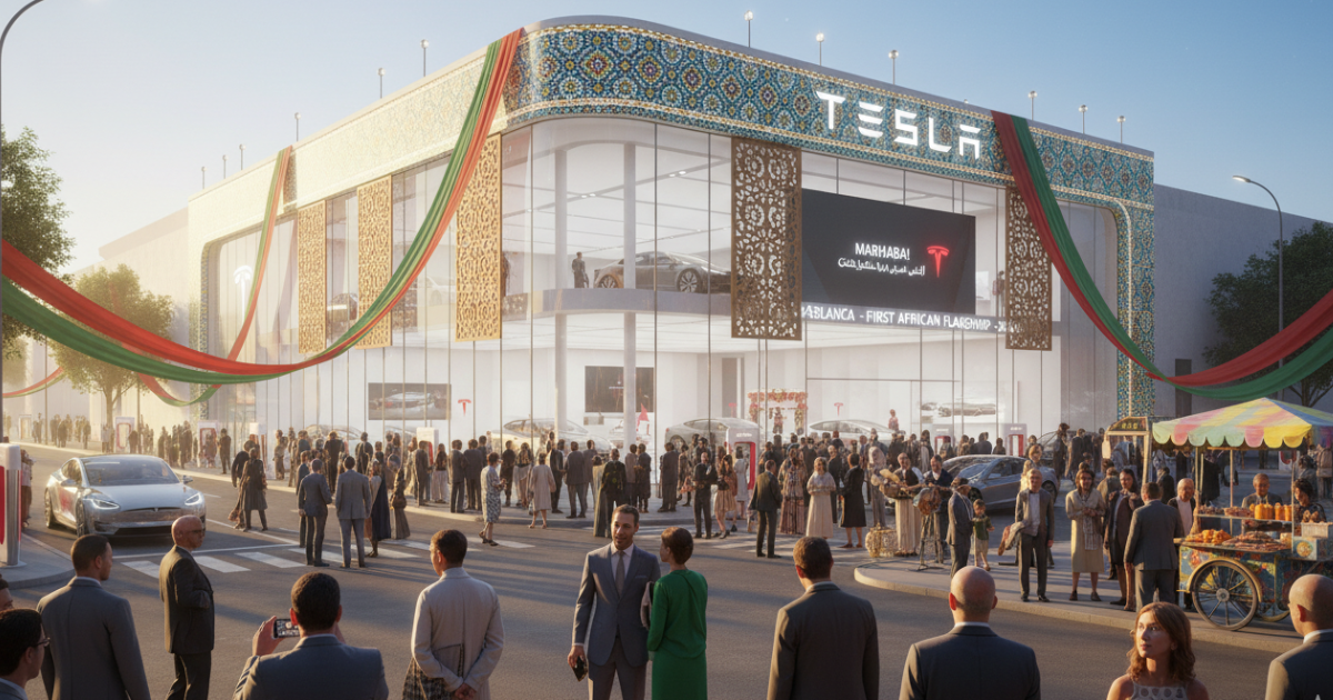 Tesla maakt officiële entree in Marokko met eerste showroom in Casablanca