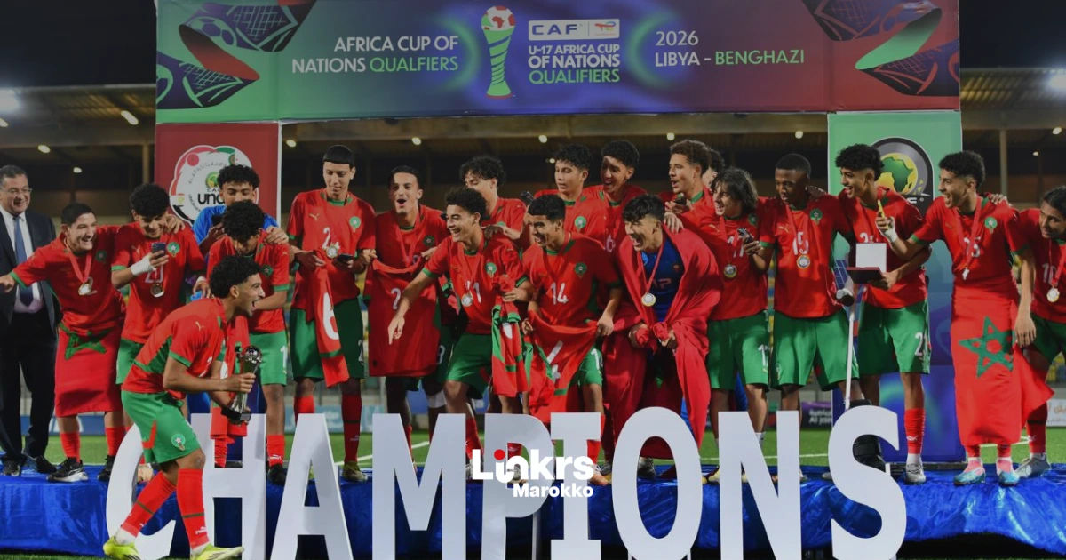 Marokko U17 wint UNAF toernooi en plaatst zich voor Afrika Cup