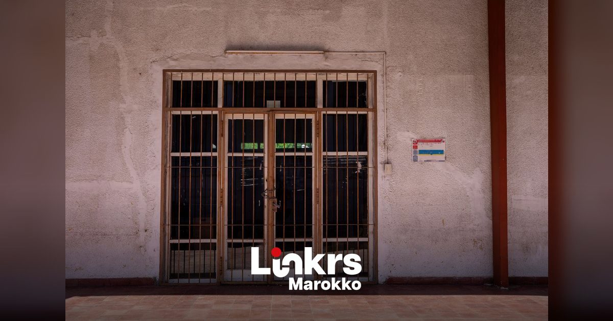 Ingang van een regionaal ziekenhuis in Marokko