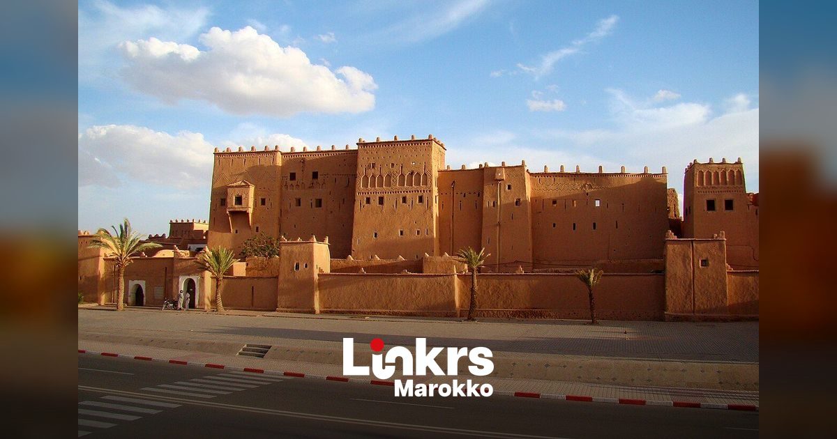 Filmstudio's en woestijnlandschap nabij Ouarzazate in Marokko