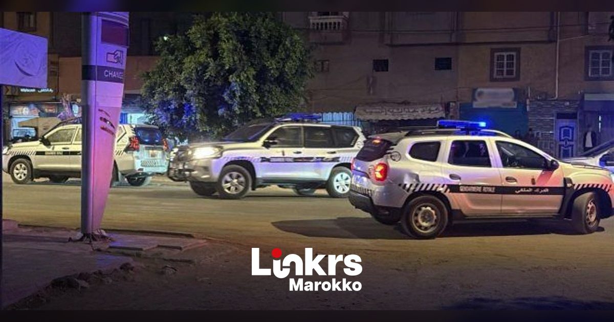 Voertuig van de Koninklijke Gendarmerie in Marokko