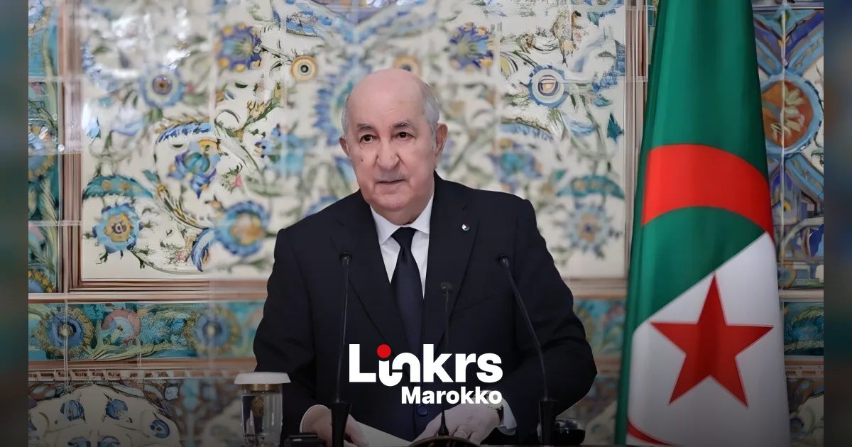 De Algerijnse president Abdelmadjid Tebboune