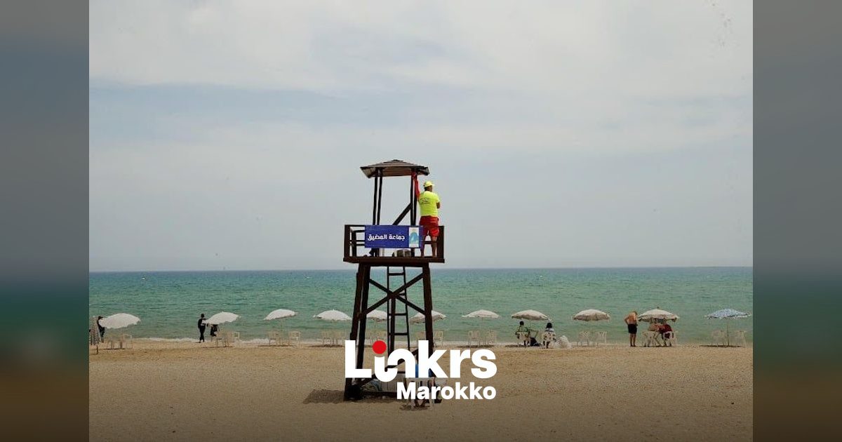 Uitzicht op de kust en de oude stad van Tanger in Noord-Marokko