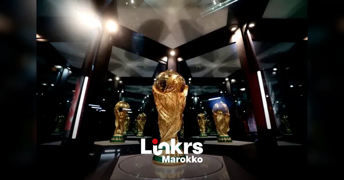 Bouw van een groot voetbalstadion nabij Casablanca in Marokko